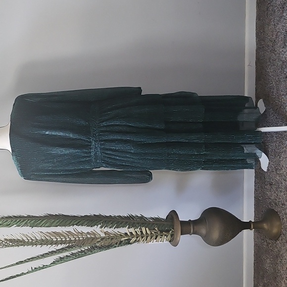 Maurices Green Sparkly Tiered Dress NWT - Picture 3 of 15